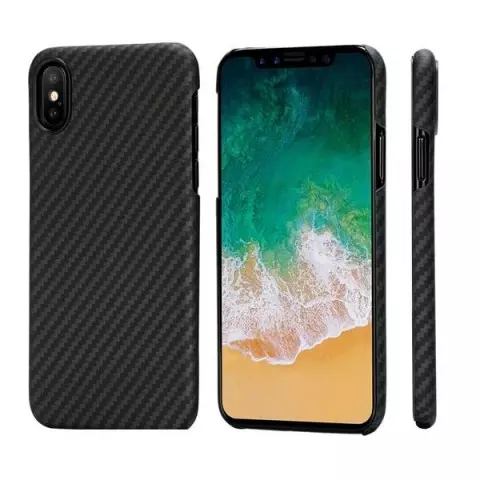 Чехол Pitaka MagCase, карбоновый, чёрный для iPhone X
