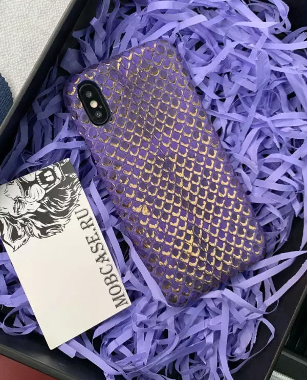 Дорогой, лимитированный чехол из золотистой кожи Питона, Mobcase 741 для iPhone 7, 8, 7 Plus, 8 Plus, X, XS, XSMAX, XR