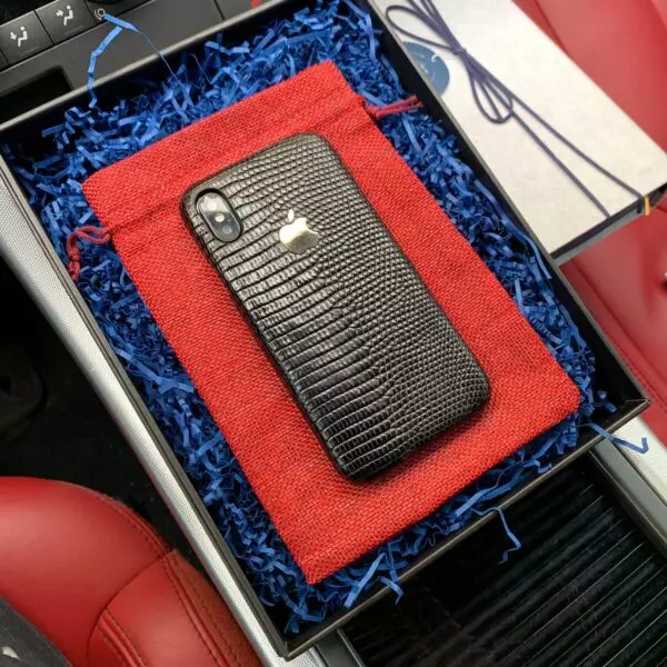 Эксклюзивный чехол из кожи игуана с серебряным логотипом Apple, Mobcase 748 для iPhone 7, 8, 7 Plus, 8 Plus, X, XS, XSMAX, XR