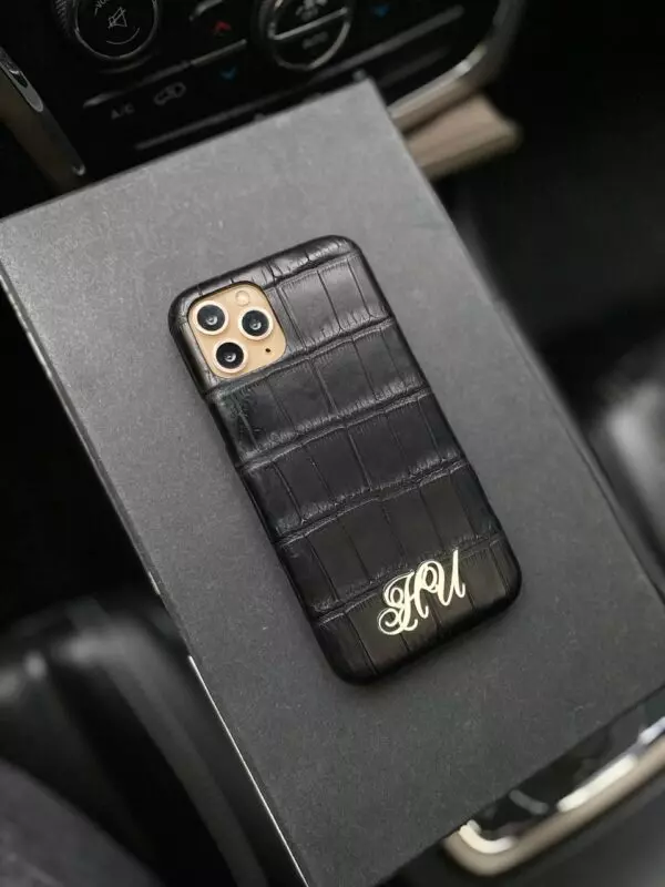 Эксклюзивный чехол из натуральной кожи крокодила с инициалами Mobcase 1341