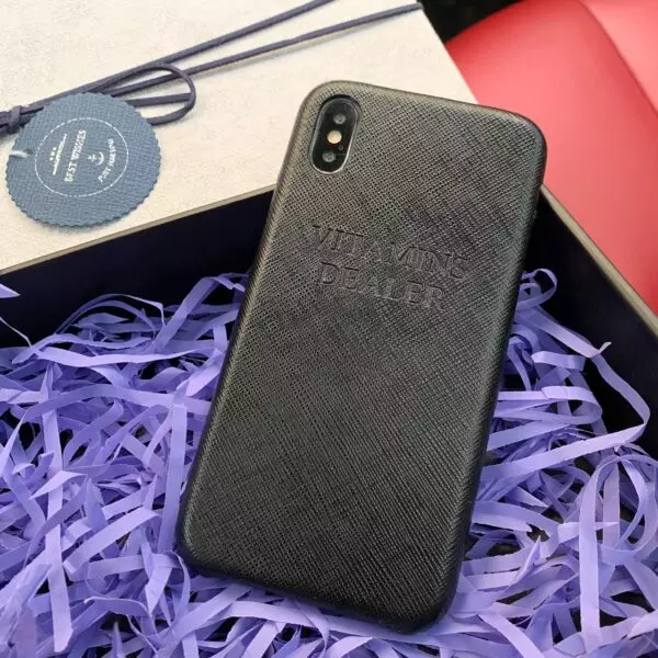 Эксклюзивный чехол, кожаный, чёрный, с надписью Mobcase 672 для iPhone 7, 8, 7 Plus, 8 Plus, X, XS, XSMAX, XR