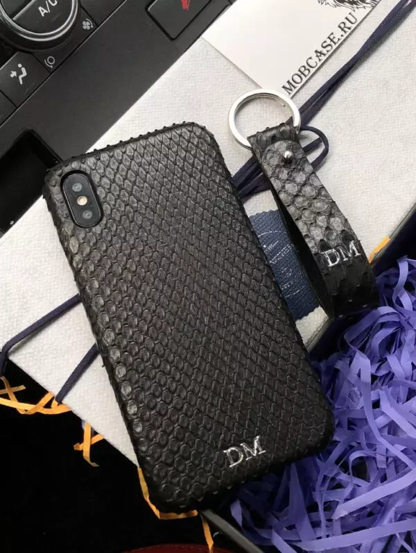 Эксклюзивный, именной чехол, чёрный, кожаный Mobcase 633, для iPhone 7/8|7/8Plus|XXS|XSMAX|XR