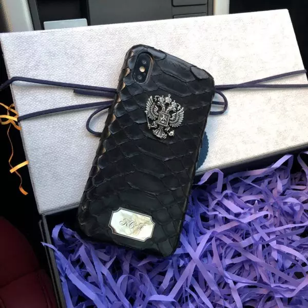Эксклюзивный, именной чехол,  гербом России, кожаный Mobcase 609, для iPhone 7/8|7/8Plus|XXS|XSMAX|XR