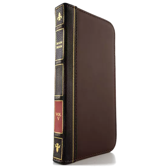 Чехол книжка BookBook для iPhone 7, коричневая натуральная кожа, главный вид