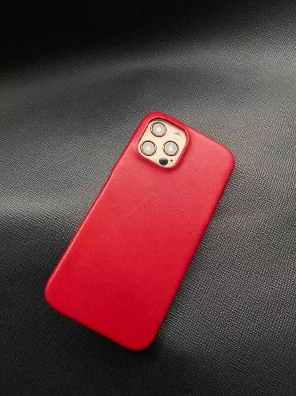 Кожаный красный чехол Mobcase 1383