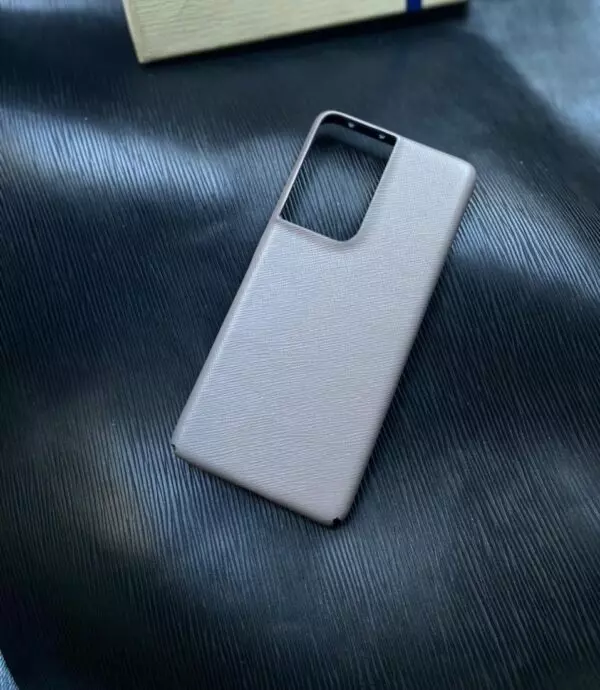 Белый кожаный чехол Mobcase 1544 для Samsung S21 Ultra