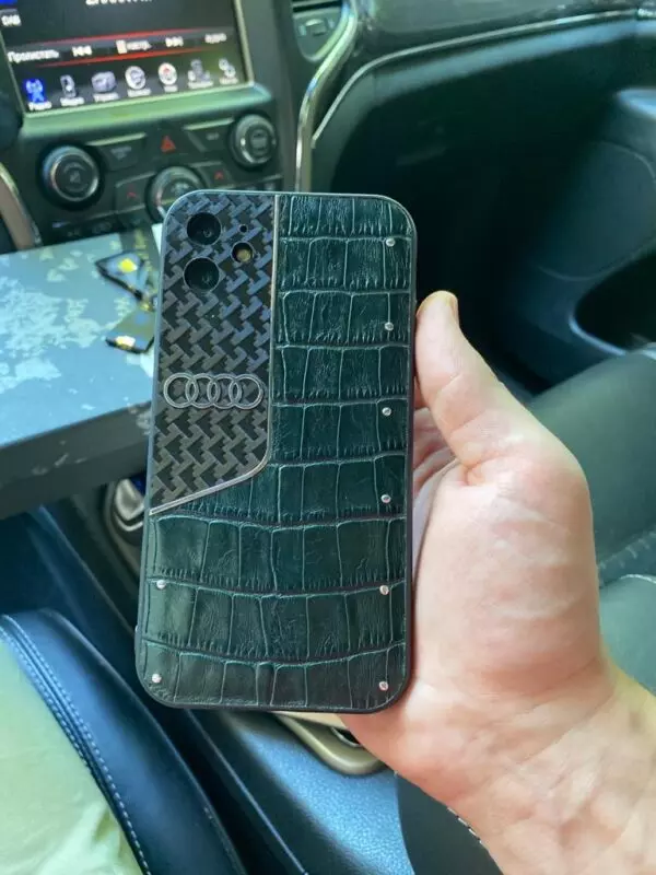 Противоударный, карбоновый чехол с логотипом Audi, Mobcase 1098